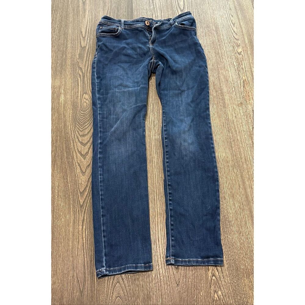 INC International Concepts Skinny Jeans Low Rise Denim Medium Wash Blue Size 6